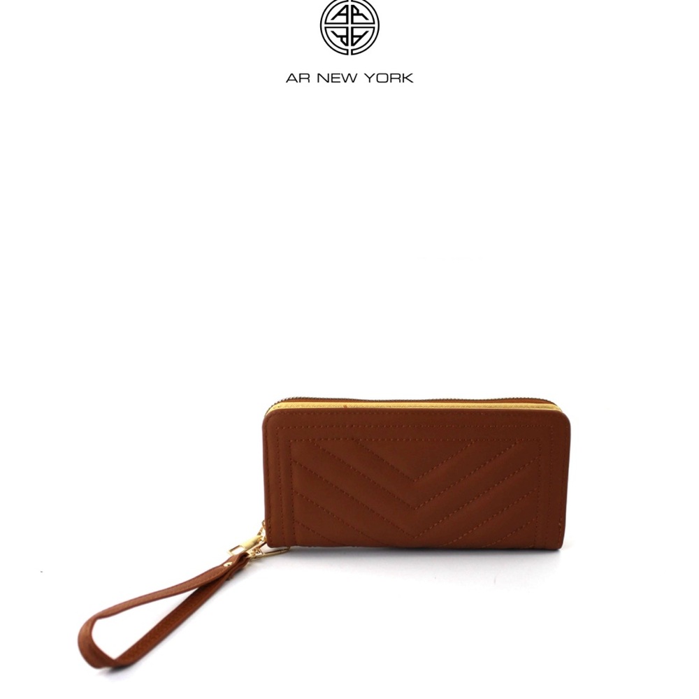 AR New York Quilted long wallet